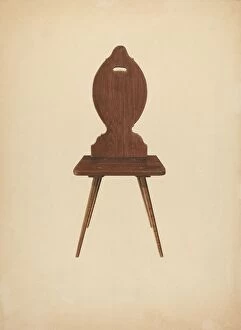 Images Dated 22nd October 2021: Zoar 'Peasant'Chair, c. 1941. Creator: Ralph Russell