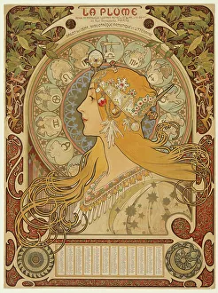Chart Prints: Zodiaque ('La Plume'), 1896-97