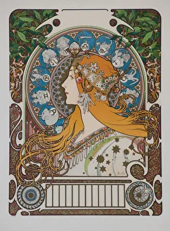 Zodiaque (Zodiac), 1896. Creator: Mucha, Alfons Marie (1860-1939)
