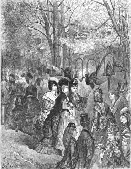 Regents Park Prints: Zoological Gardens - The Parrot Walk, 1872. Creator: Gustave Doré