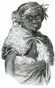 Sheepskin Prints: Zoolu Man, 1850. Creator: Unknown