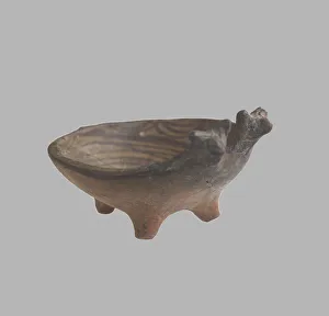 Trypillian Culture Prints: Zoomorphic Bowl, 3800-3600 BC. Artist: Prehistoric Russian Culture