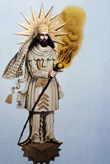 Zoroastrianism Prints: Zoroaster, from Maharashtra, India, c19th century