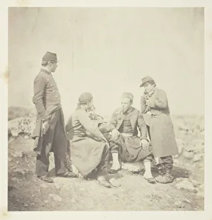 Crimea Ukraine Gallery: Zouaves, 1855. Creator: Roger Fenton