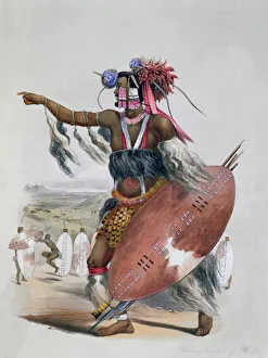 Zulu Warrior, Utimuni, Nephew of Chaka the Late Zulu King, 1849