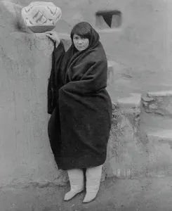 Zuni Prints: A Zuni belle, c1903. Creator: Edward Sheriff Curtis