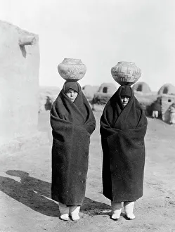 Zuni Prints: Zuni water carriers, c1903. Creator: Edward Sheriff Curtis