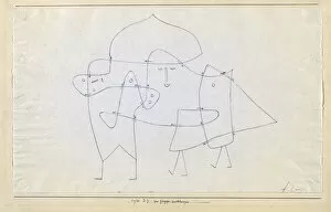 1930 Gallery: Zur Gruppe geschlungen (Enlaces en un groupe), 1930. Creator: Klee, Paul (1879-1940)