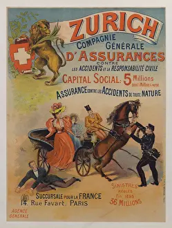 Insurance Prints: Zurich Insurance, 1895. Creator: Berge, L. (active End of 19th cen.)