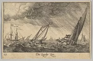Zuyder Zee, 1635. Creator: Wenceslaus Hollar