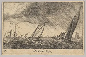 Zuyder Zee Prints: Zuyder Zee, 1635. Creator: Wenceslaus Hollar