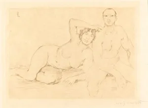 Zwei Menschen (Two Nudes), 1908. Creator: Lovis Corinth